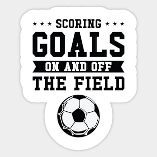 International Women's Day Soccer Woman Power Goal Sticker